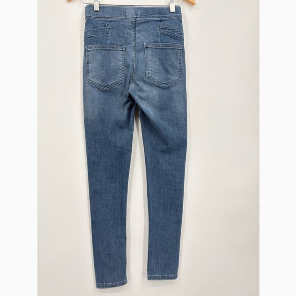 Free People Feel Alright Skinny Pull-on Jeans, Size 25, Cropped Boho Stretch - Picture 2 of 9